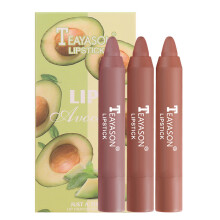 (5.5cm*1.8cm*11cm, Pink 1) Matte Lip Liner Pencil 3Pcs Long-Lasting Lipstick Full Coverage Lip Crayon for Travel Party Dating