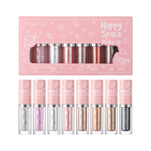 (8 Pcs, Multi-Color) Liquid Eyeshadow Set, 8 Piece High-Impact Shimmer Liquid Eye Shadow Glitter Eye Makeup for Daily Stage Party Club
