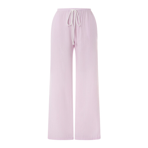 (L, Pink) Γυναικείο παντελόνι με με κορδόνι