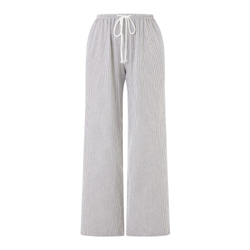 (M, Light Grey) Γυναικείο παντελόνι με με κορδόνι