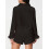 (XL, Black) Conjunto de satén de moda 10