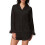 (L, Black) Conjunto de satén de moda 4