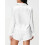 (L, White) Conjunto de satén de moda 9