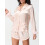 (XL, Champagne) Conjunto de satén de moda 8