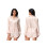(S, Champagne) Conjunto de satén de moda 3