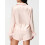 (M, Champagne) Conjunto de satén de moda 7