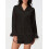 (XL, Black) Conjunto de satén de moda 9
