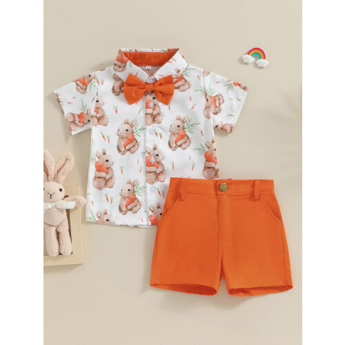 (3-4 Years, Orange) Éadaí Cásca do 2 phíosa 1