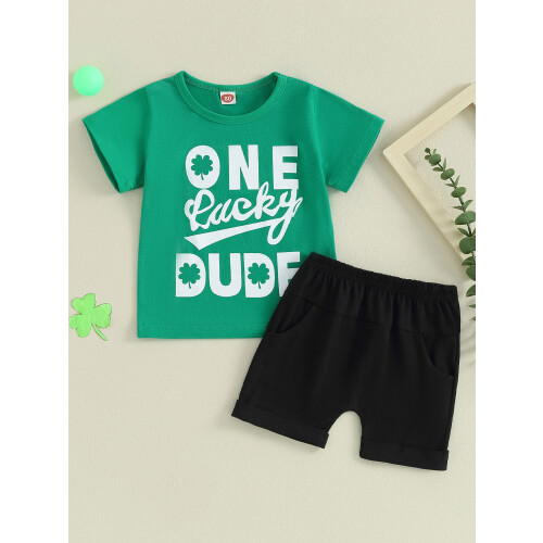 (2-3 Years, Green) Completo primaverile per 2 pezzi. 1