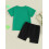 (12-18 Months, Green) Completo primaverile per 2 pezzi. 2