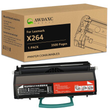 AWDAXC Compatible Toner Cartridge for Lexmark X264,Suitable for Lexmark X264 / X363 / X364 Printer,High Yield 3500 Pages