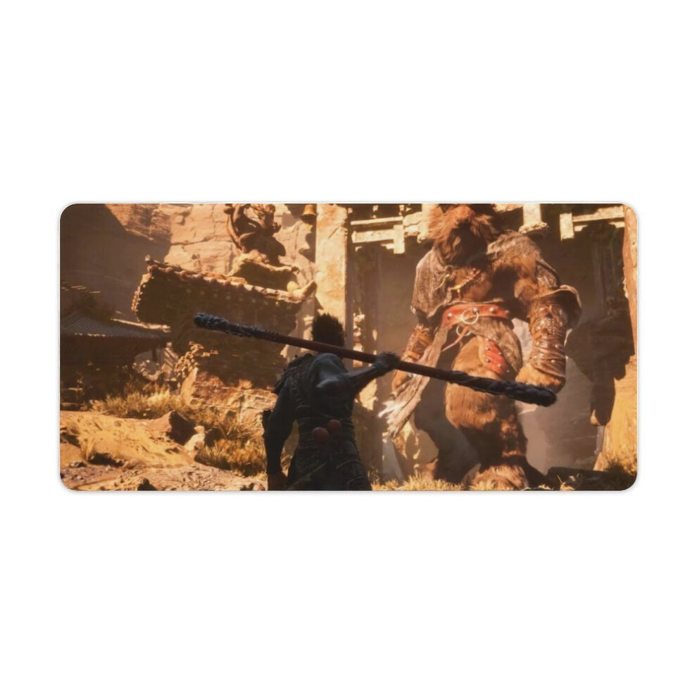 Myth Wukong Mouse Pad Gaming Mouse Mat Cute Mousepad For Office Home Computer Mouse Keyboard 30X60cm Black 9377112420318