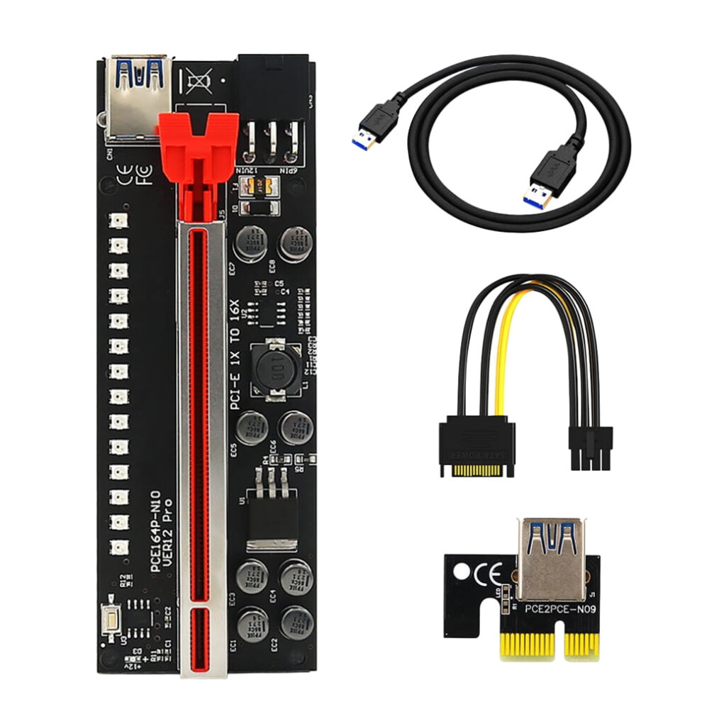 Graphics Adapter Card Extension Cords Hard Drive Cable Mining Gpu Disk Pcb 9377112420813