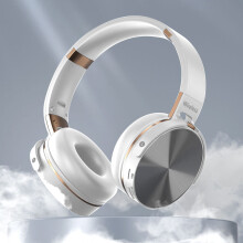 Avtoify Wireless Headphones Bluetooth Earphone HIFI Stereo Headset BASS Mode Gaming Earbuds Over the Ear Headphone White