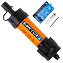 Mini Portable Survival Water Purifier Straw Water Filtration System-FA13- Orange
