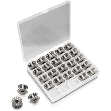 25 PCS - Sewing machine bobbins made of sturdy metal without shar