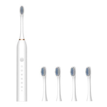 Electric Toothbrush 6 Modes Sonic Toothbrush with 4 Brush Heads IPX7 Waterproof 42000VPM Rechargeable for Daily Tooth Whitening