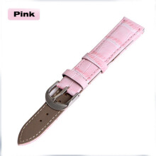 Stylish Retro Design Watch Strap in PU Leather Pink 20mm