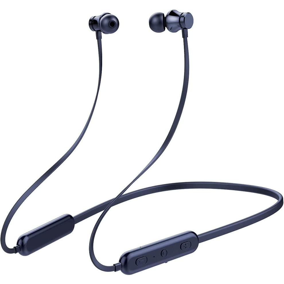 Bluetooth Headphones Neck 20Hrs Playtime V5.0 Wireless Sport Noise Cancelling Earbuds W/Mic For Gym 9027700417250