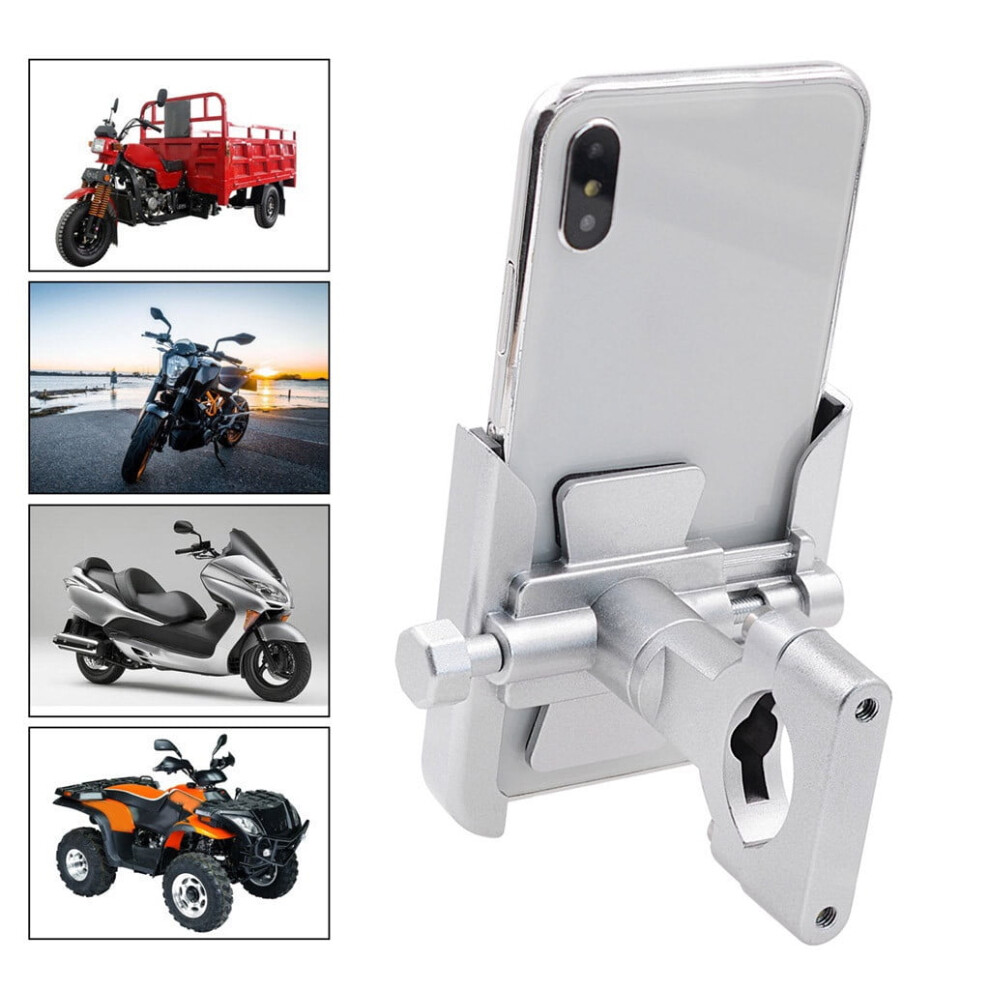 Eqwljwe Motorcycle Bike Bicycle Aluminum Alloy Rotating Mobile Phone Bracket Handlebar Bicycle Accessories Holiday Clearance Black 9027700417434