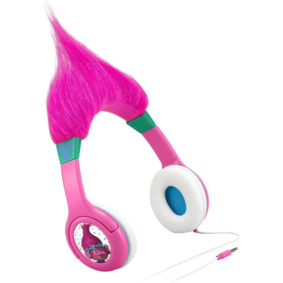 Trolls Poppy Kid Friendly Headphones With Built In Volume Limiting Feature For Kid Friendly Safe Listening 9027700417311