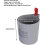 Automatic Above Ground Pool Skimmer with Easy Wall Installation and Detachable Filter Basket 2
