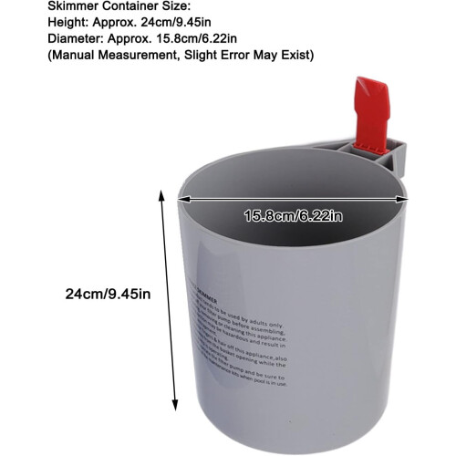Automatic Above Ground Pool Skimmer with Easy Wall Installation and Detachable Filter Basket 1