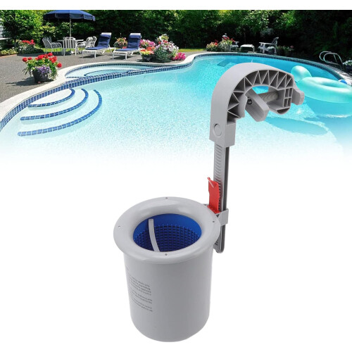 Automatic Above Ground Pool Skimmer with Easy Wall Installation and Detachable Filter Basket 2