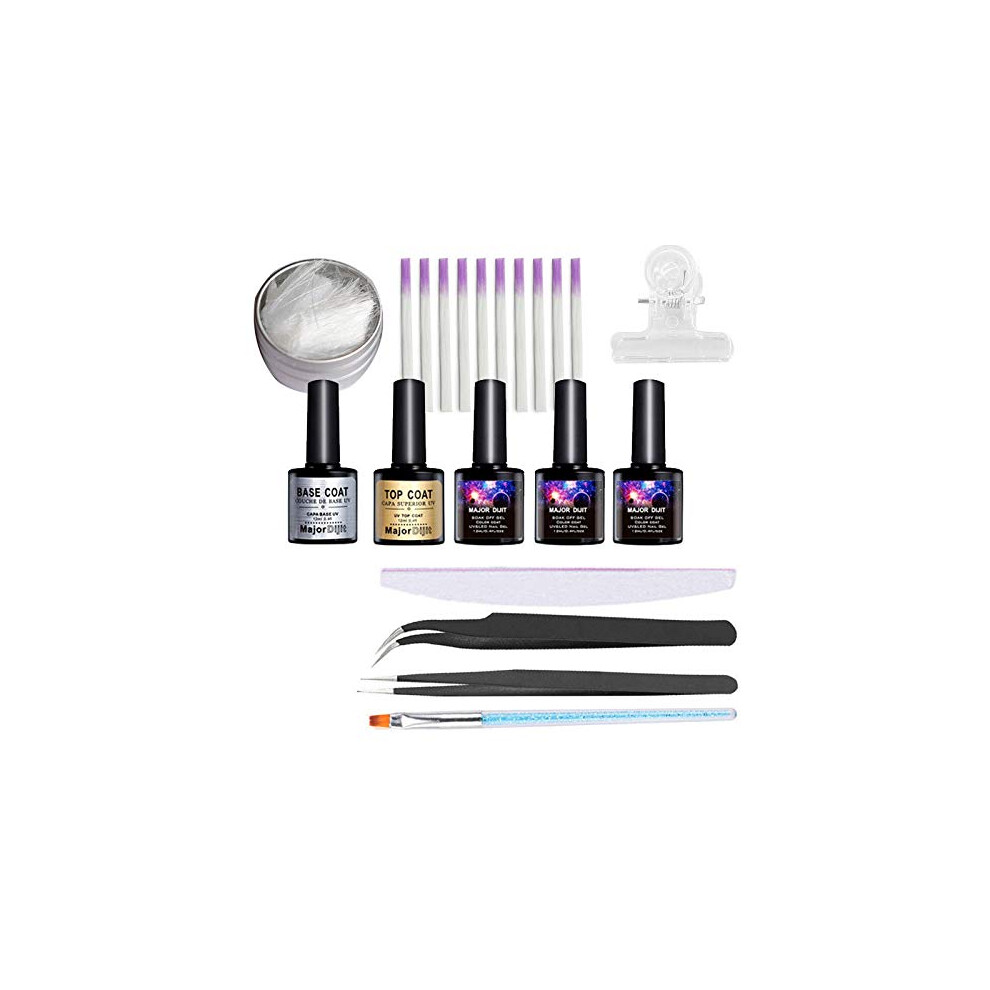 Fiberglass Nail Extension Kit with UV LED Builder Gel, SalonQuality DIY Set with Tools