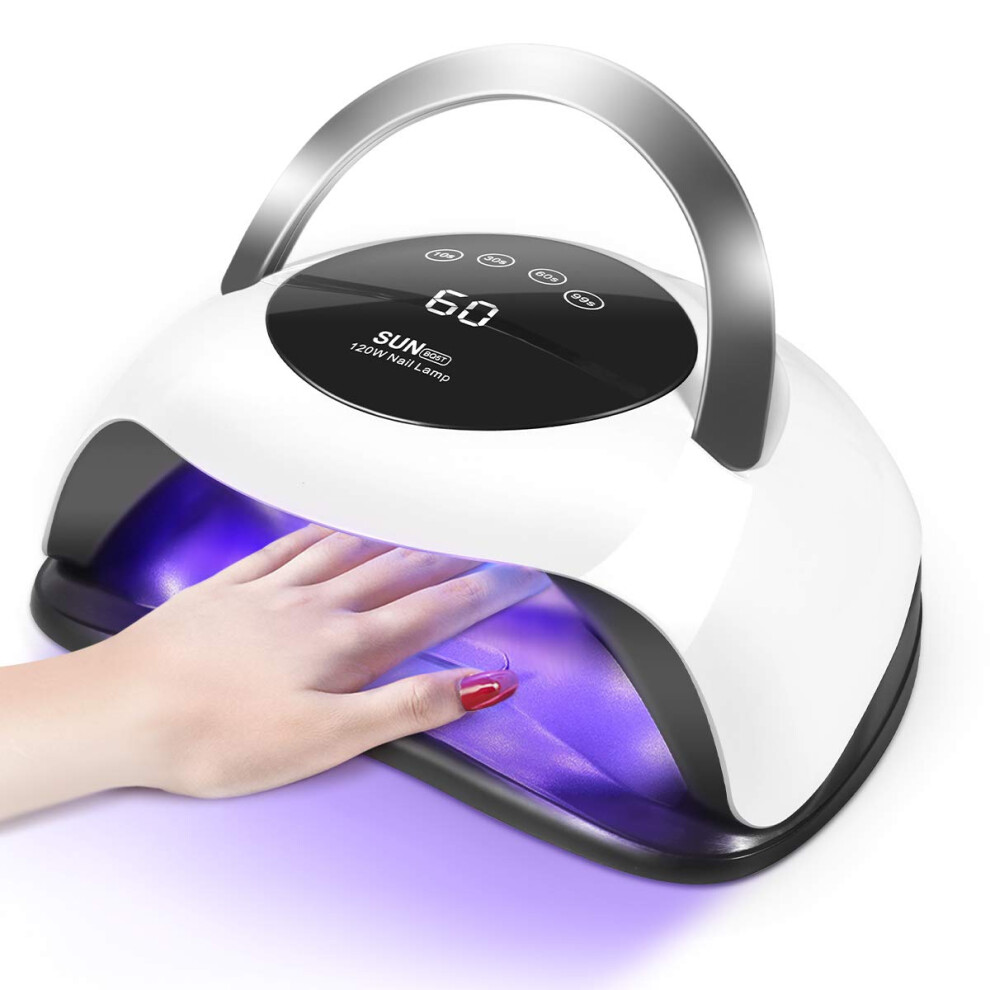 UV LED Nail Lamp 120W Gel Nail Dryer with Touch Screen, Auto Sensor and 36 LED Fast Curing