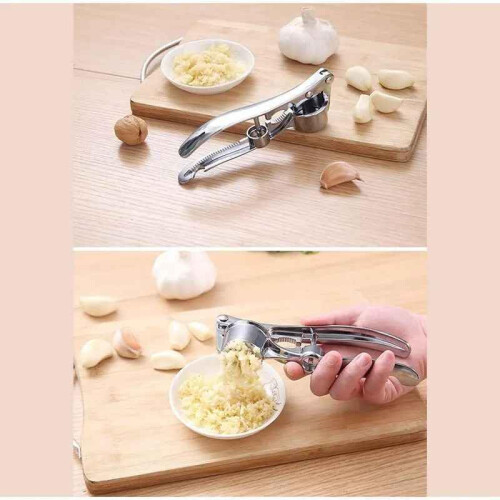 Stainless Steel Garlic Press – Effortless Handheld Crusher, Compact Easy Clean Tool for Kitchen 1