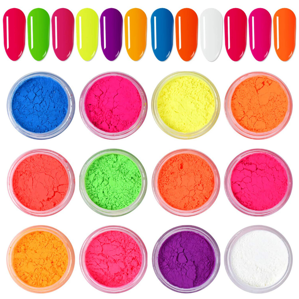 Nail Glitter Powder Gradient Iridescent Holographic Nail Art Decoration for Gel and Acrylic Nails