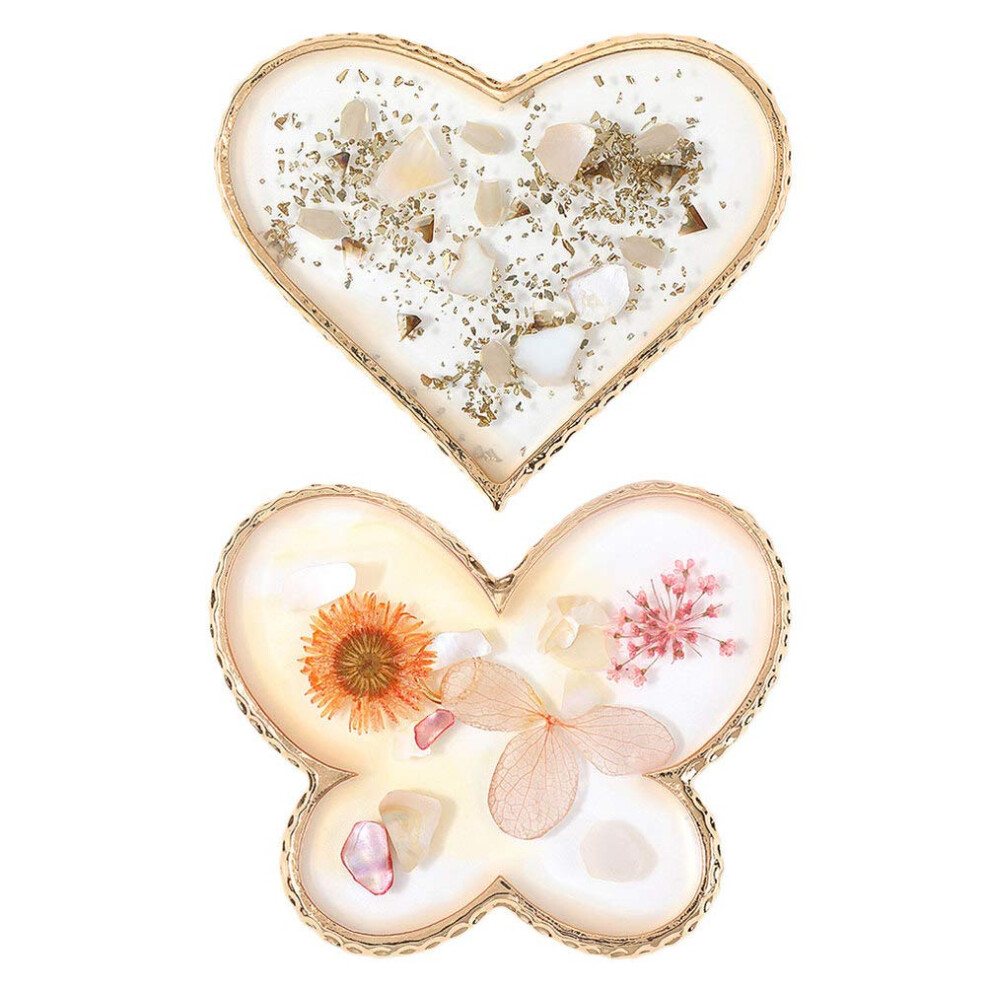 Nail Art Palette Set Resin Mixing Plates with Smooth EasyClean Surface for Manicure Salon Home