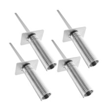 4Pcs Spring Loaded Soccer Corner Flag Base with Durable Flag Pole Ground Spike for Grass Turf
