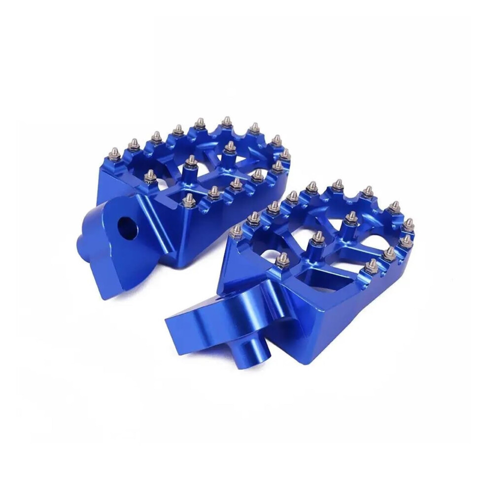 Aluminum Foot Pegs With Antislip Grip For Yamaha Yz 65426F Motorcycles Blue 9053599997962