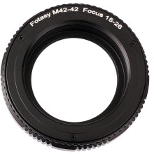 M42 to M42 Lens Macro Helicoid Adapter, 42mm Focusing Helicoid Extention Tube, 15mm to 26mm, fits M42 Screw