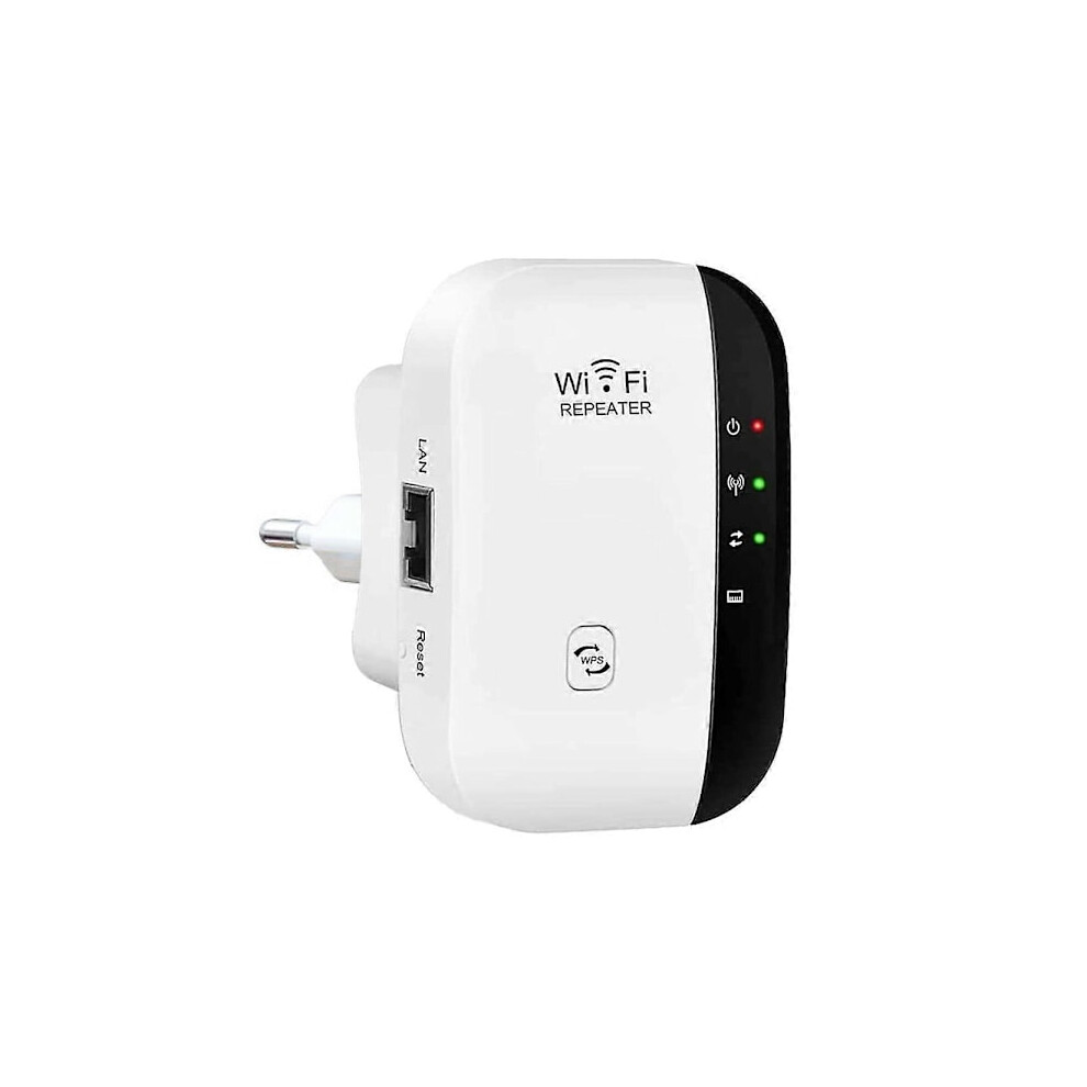 Wlan Repeater 300 Mbps 2.4 Ghz, Wifi Range Extender With Ethernet Port, Wps, Mini Amplifier Receiver Compatible With 9377112425252