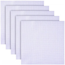 10PCS 11CT Counted Cross-Stitch Embroidered Plain Cloth Handmade Needlework Aida Fabric for DIY Use White