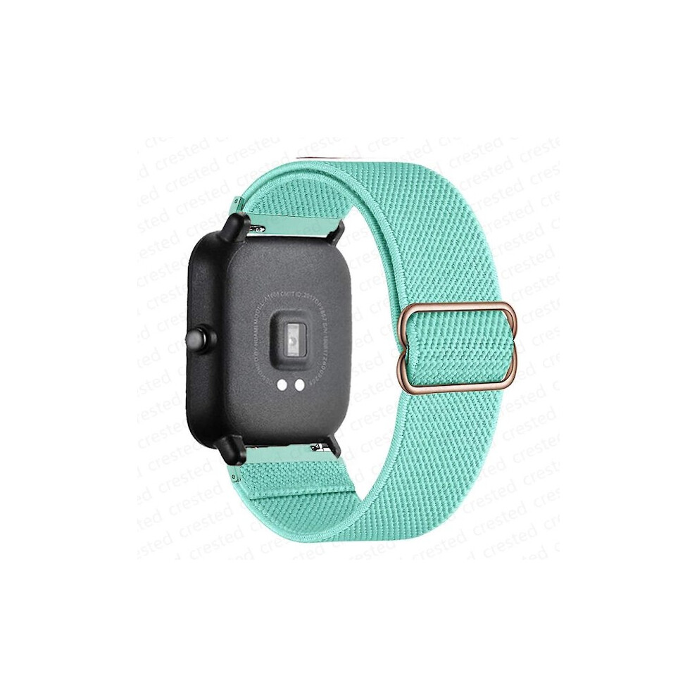 20Mm/22Mm Nylon Elastic Band Compatible With Amazfit Gts 4/2/2E/3/Mini, Gtr 4/3/Pro/2, Bips, Stratos - Mint Green 9377112426075