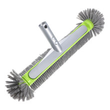 Reinforced Pool Brush for Gunite Pools with Ergonomic Grip, Heavy Duty Swimming Pool Cleaning Brush