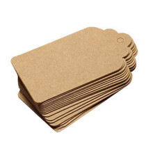 Office&Craft&Stationery Celebration Activ 100Pcs Blank Wedding Brown Kraft Paper Tag Gifts Papers Gift Tags