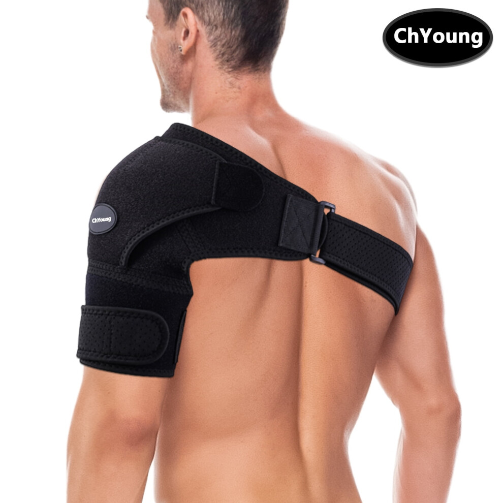 Copper Infused Shoulder Brace for Men Women - Support for Torn Rotator Cuff, Joint Pain Relief, Dislocation, Left or Right Arm Stability, Compression