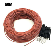 6K Carbon Fiber Floor Cable Silicone Rubber Insulated Infrared Heating System