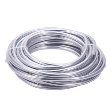 3 Gauge (6mm) Silver Aluminum Wire 23FT, Bendable for Bonsai, Floral, Crafts, Home Decor - Compatible with DIY Sculpting