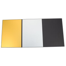 Photography Reflector Board Folding Light Diffuser for Food and Jewelry Photography Golden and Black