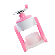Manual Ice Crusher with Durable Steel Blades for Snow Cones Slushies and Frozen Drinks