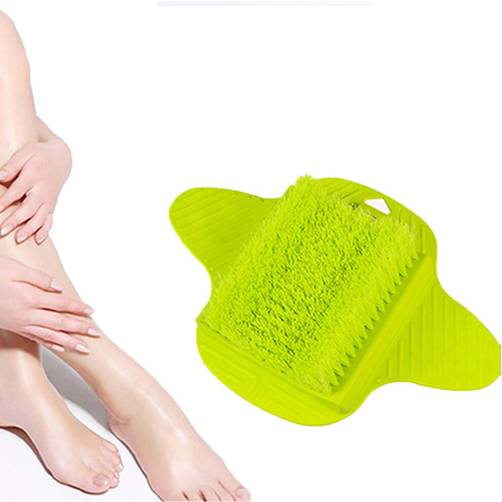 Foot Scrubber for Shower with Suction Cups, Hands Foot Cleaner Slipper with Gentle Massage