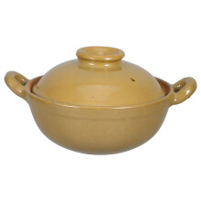 Traditional Chinese Clay Pot with Double Handles HeatResistant Glazed Casserole for Stew and Soup