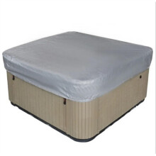 Hot Tub Cover Waterproof Polyester Fabric Weather Resistant Spa Cover with Drawstring Closure 210x210x30cm