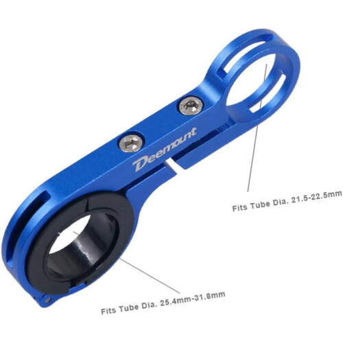 Aluminum Alloy Bike Handlebar Extension Mount for Flashlight Bell Code Table, Extra Space, Easy Fit 2